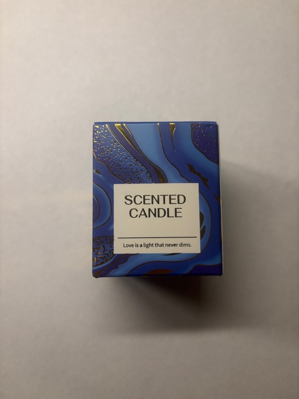Scented Candle in Frosted Glass Holder